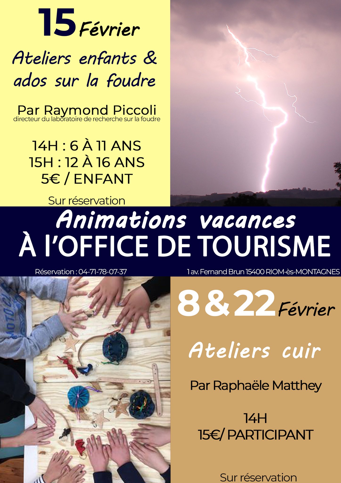 office de tourisme vacances février cuir