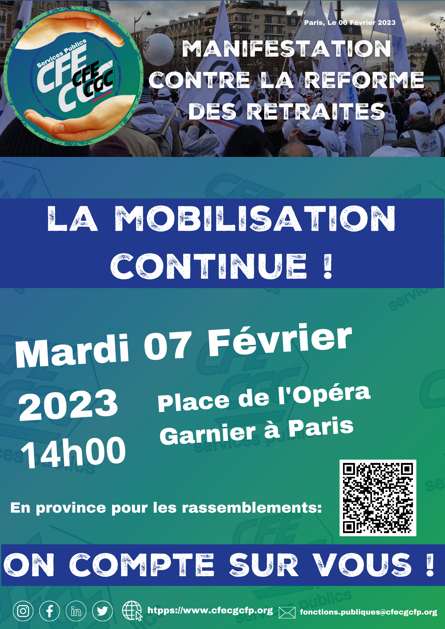 LA MOBILISATION CONTINUE!!