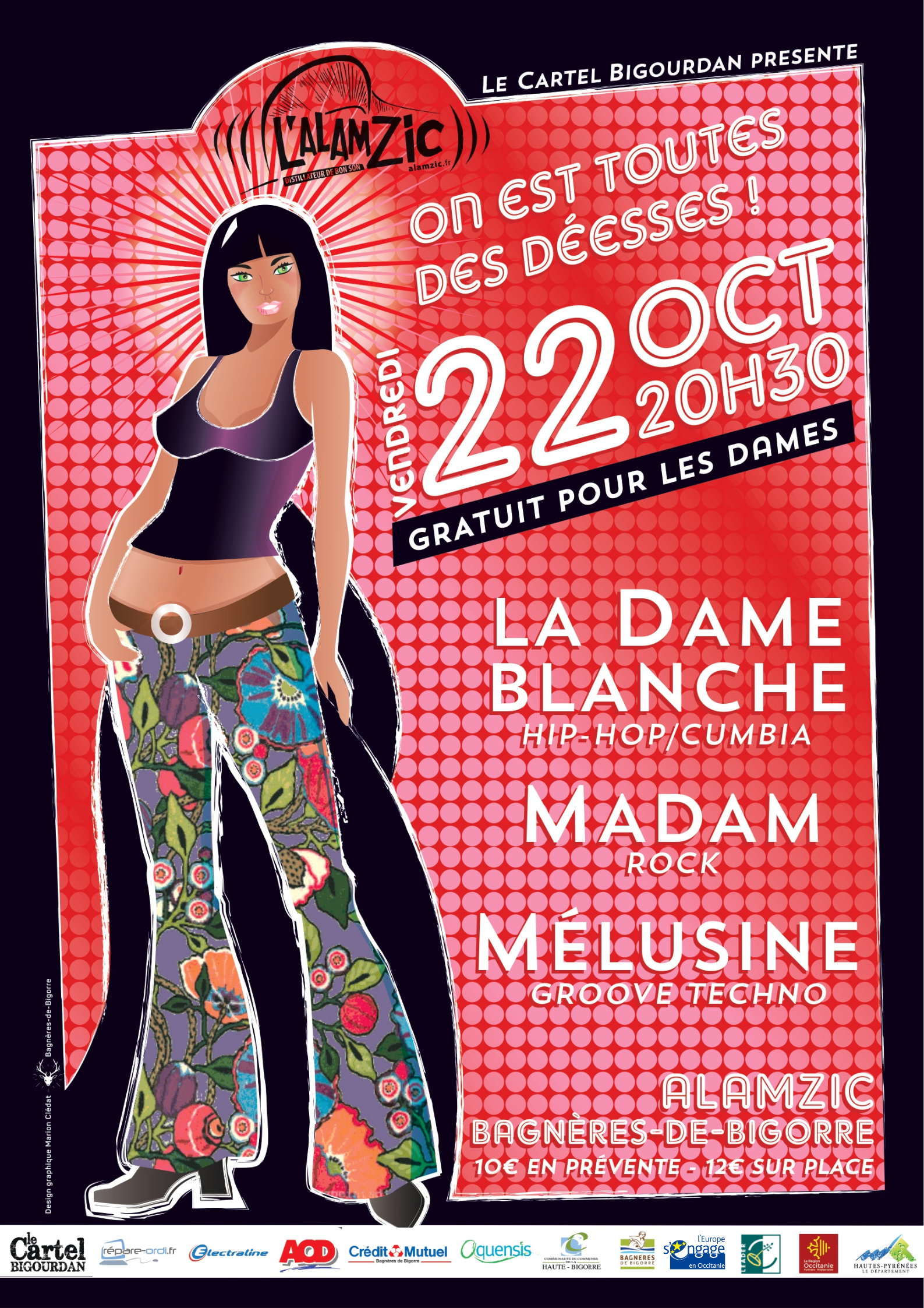 Affiche 2210 dame blanche