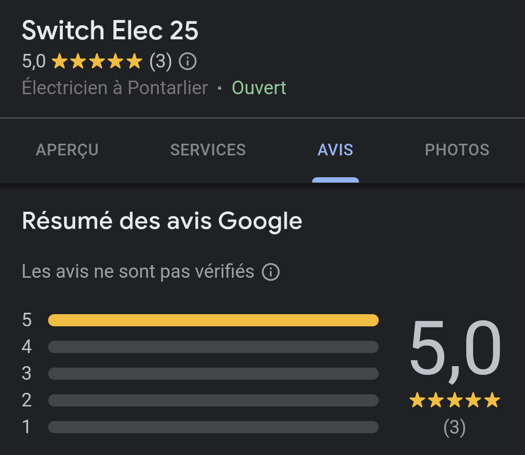 Avis google