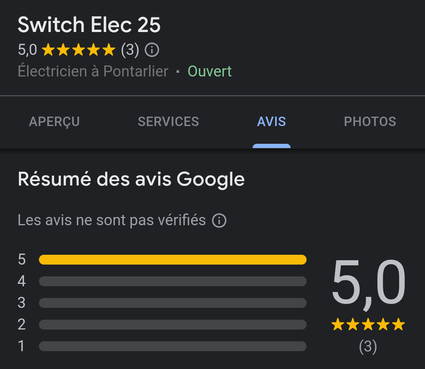 Avis google