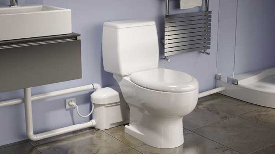 WC sanibroyeur bouché 