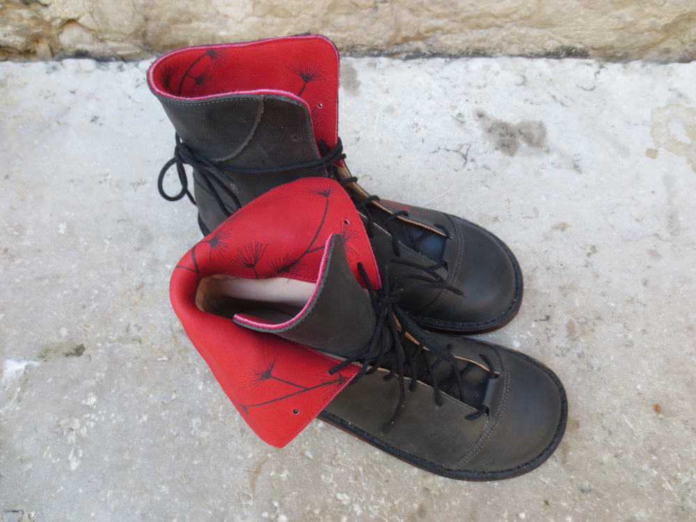 Anna bauer chaussures camille noir rouge