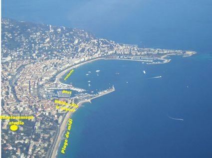 Cannes vue aerienne