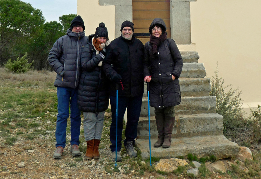 Une famille espagnole visite la Tour Chappe et le musée