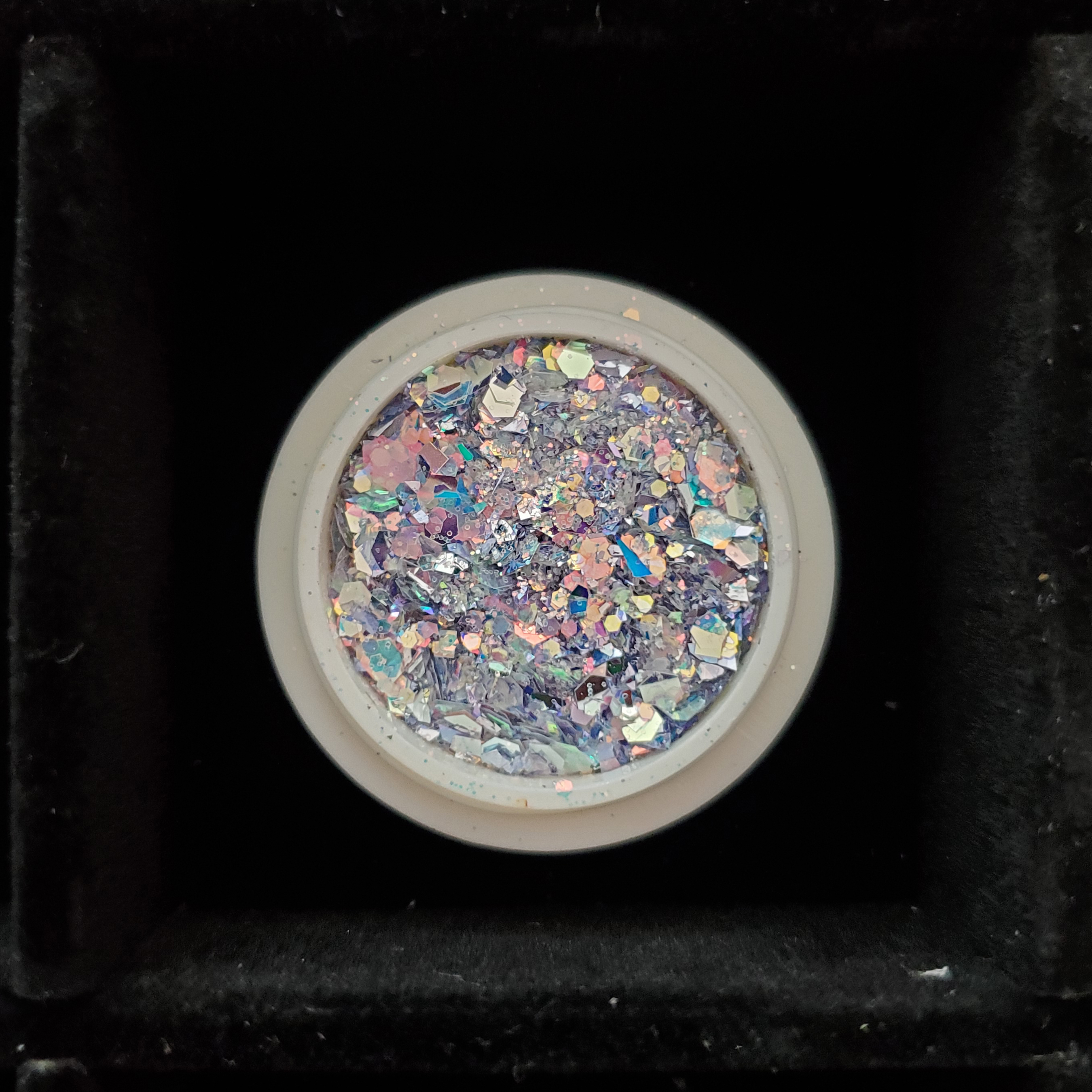 Paillettes bleues argentes