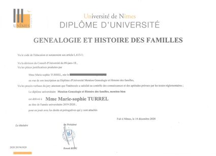 Diplome d universite genealogiste professionnel