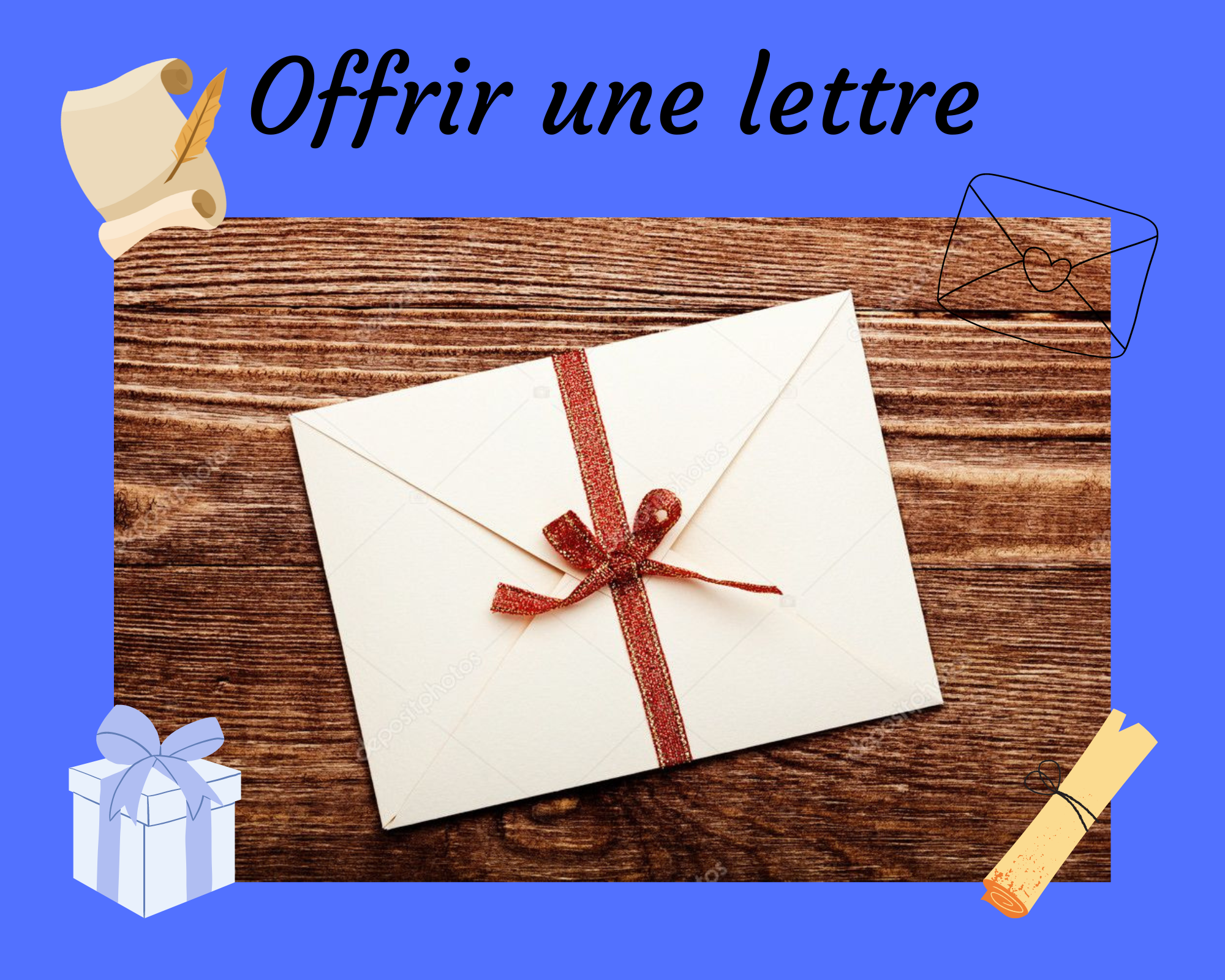 offrir une lettre : idée cadeau originale