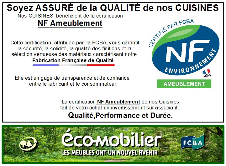 normes NF Ameublement CUISINOVA Pau Lons 64