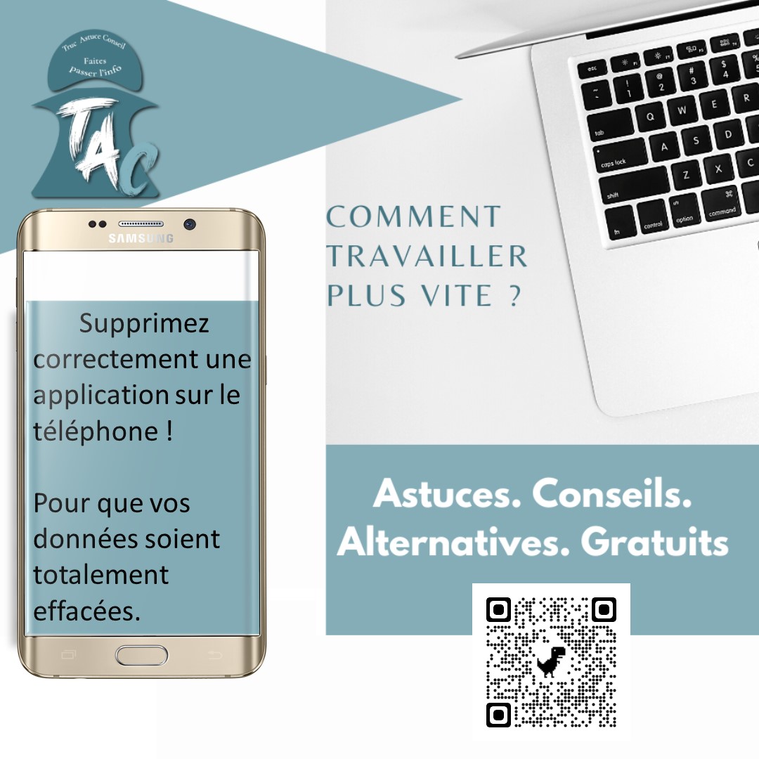 Supprimer correctement une application sur la téléphone.