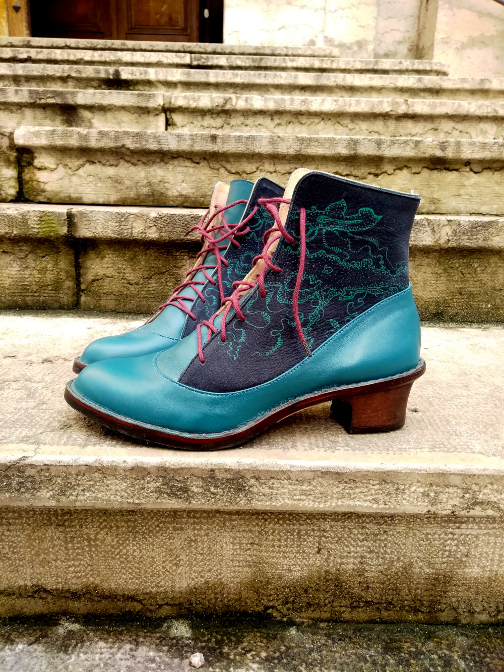 Anna bauer bottines petrole