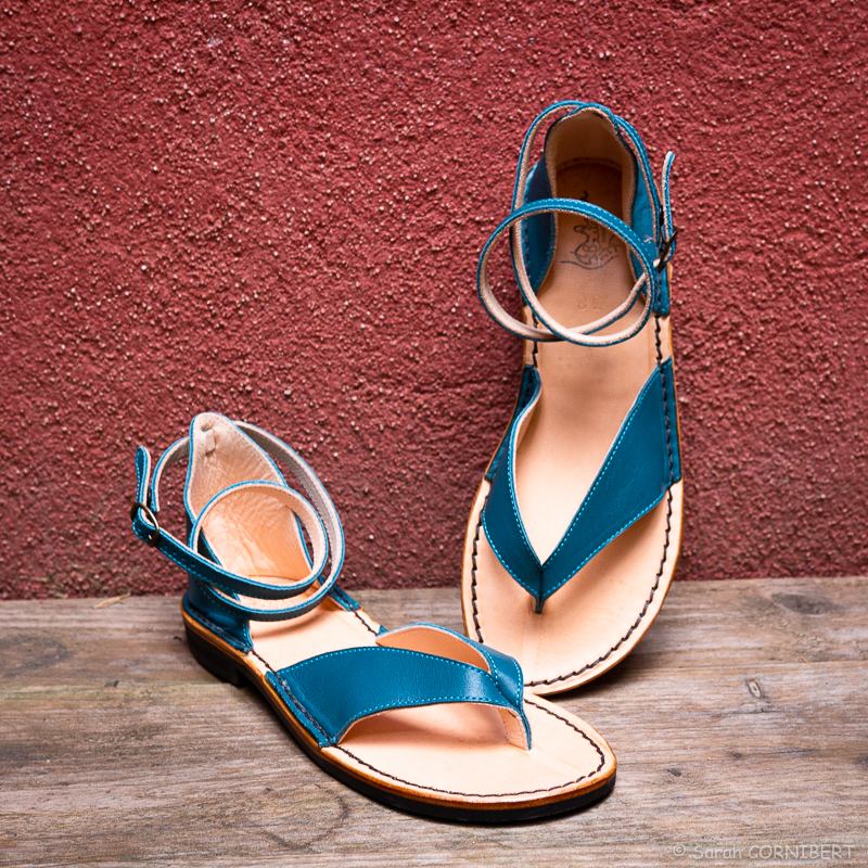 Anna bauer sandales sophie bleu