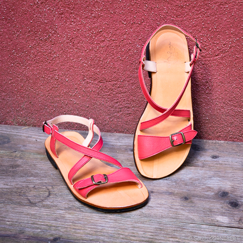 Anna bauer sandales corail marjo