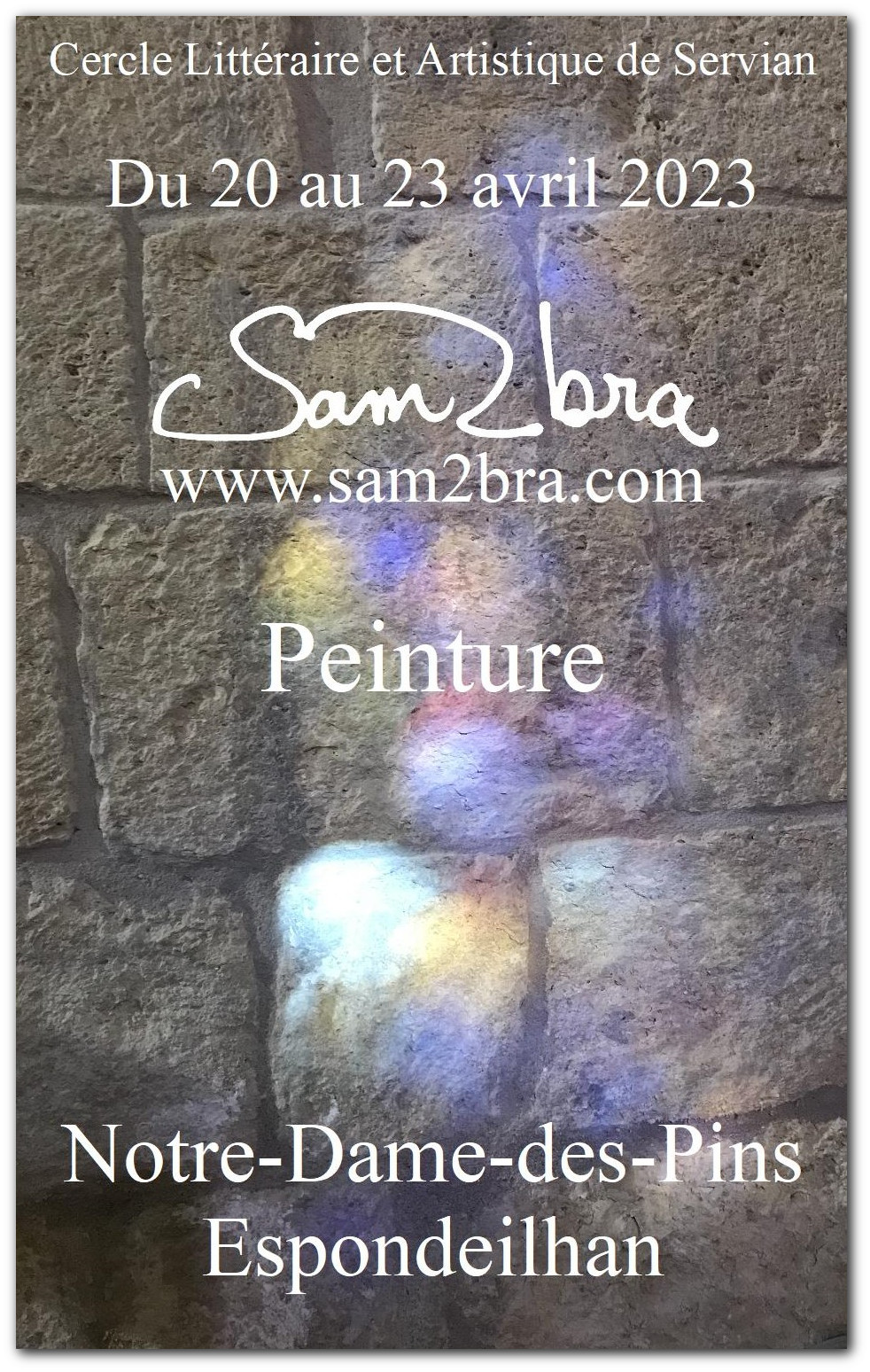 Affiche expo notre dame des pins ombre portee