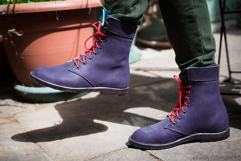 Anna bauer bottines magali violet lyon