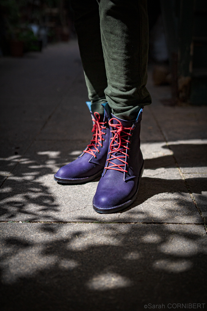 Anna bauer bottines magali violet