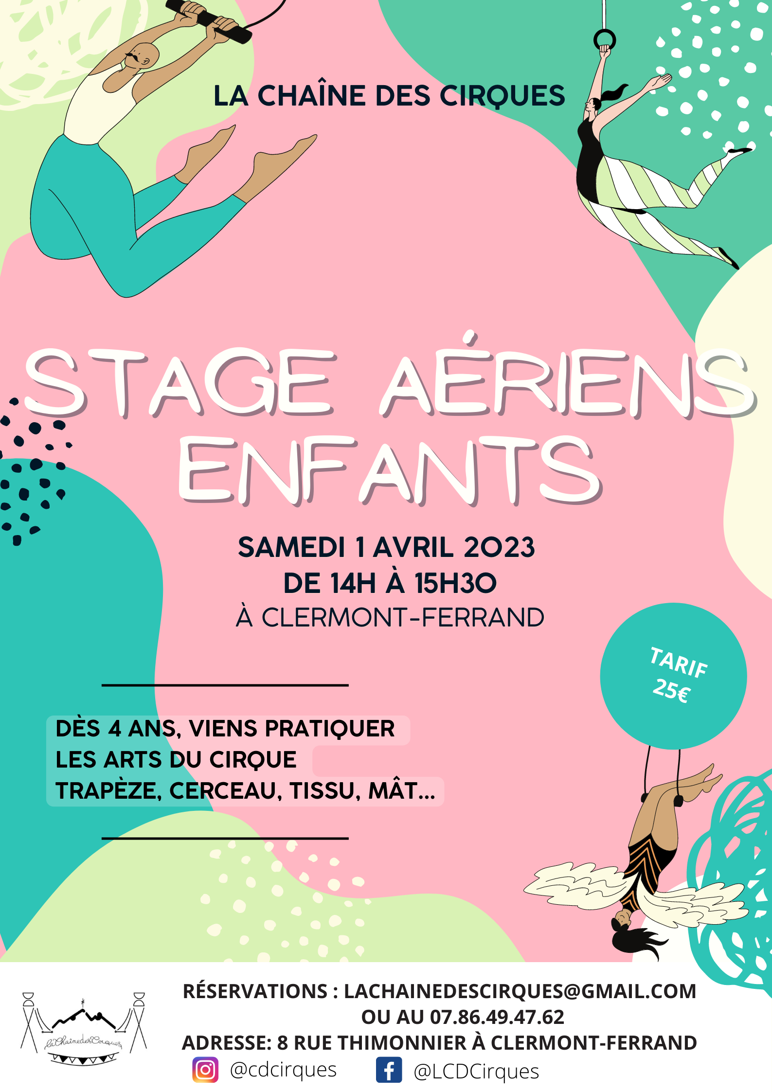 Stages Aériens Enfants - Avril