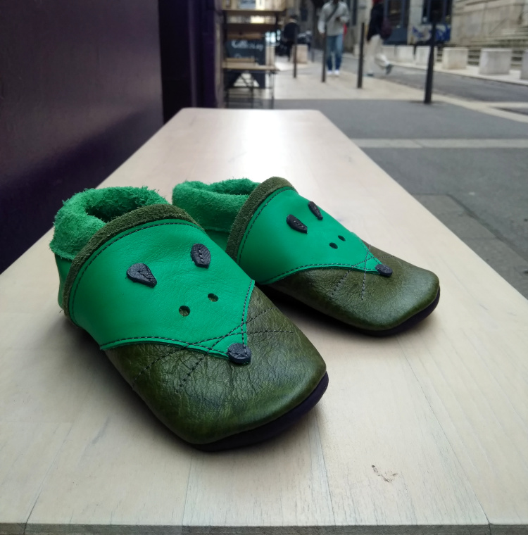 Anna bauer chaussons bebe souris