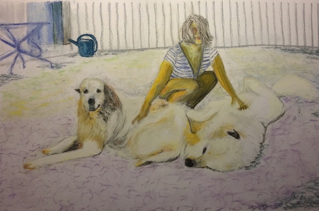 Aline et chiens 2020