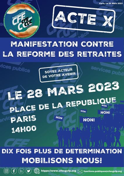 acte 10 contre la réforme des retraites place de la République Paris