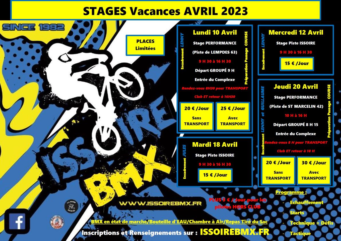 STAGES AVRIL 2023