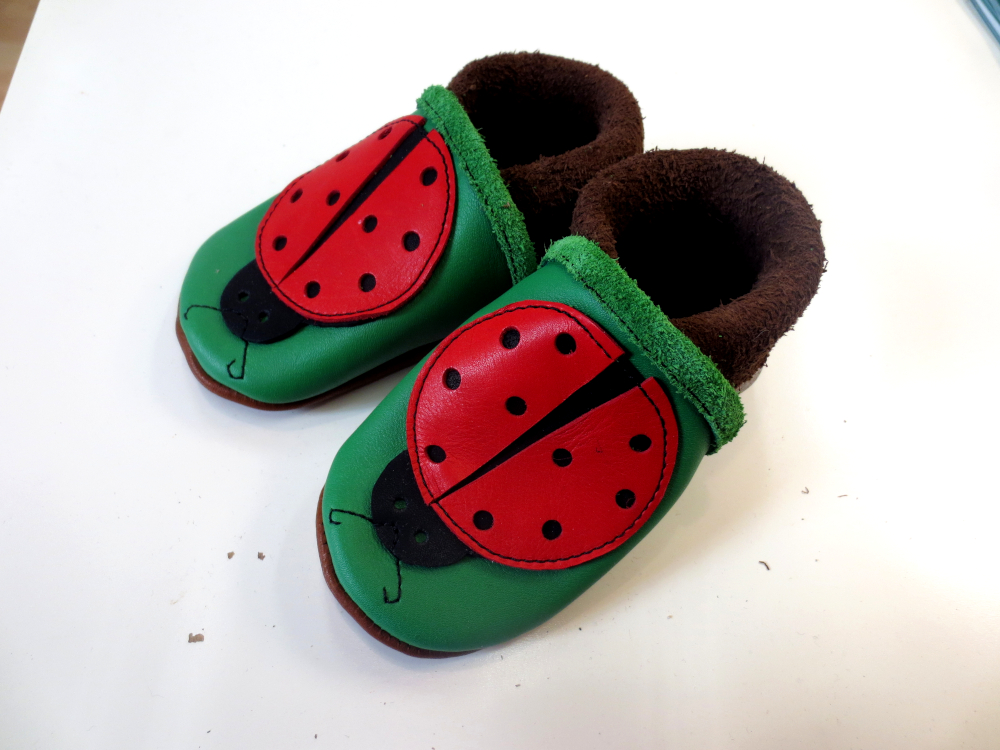 Chaussons anna bauer coccinelle