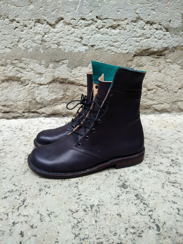 Anna bauer chaussures noir bottier fait main lyon