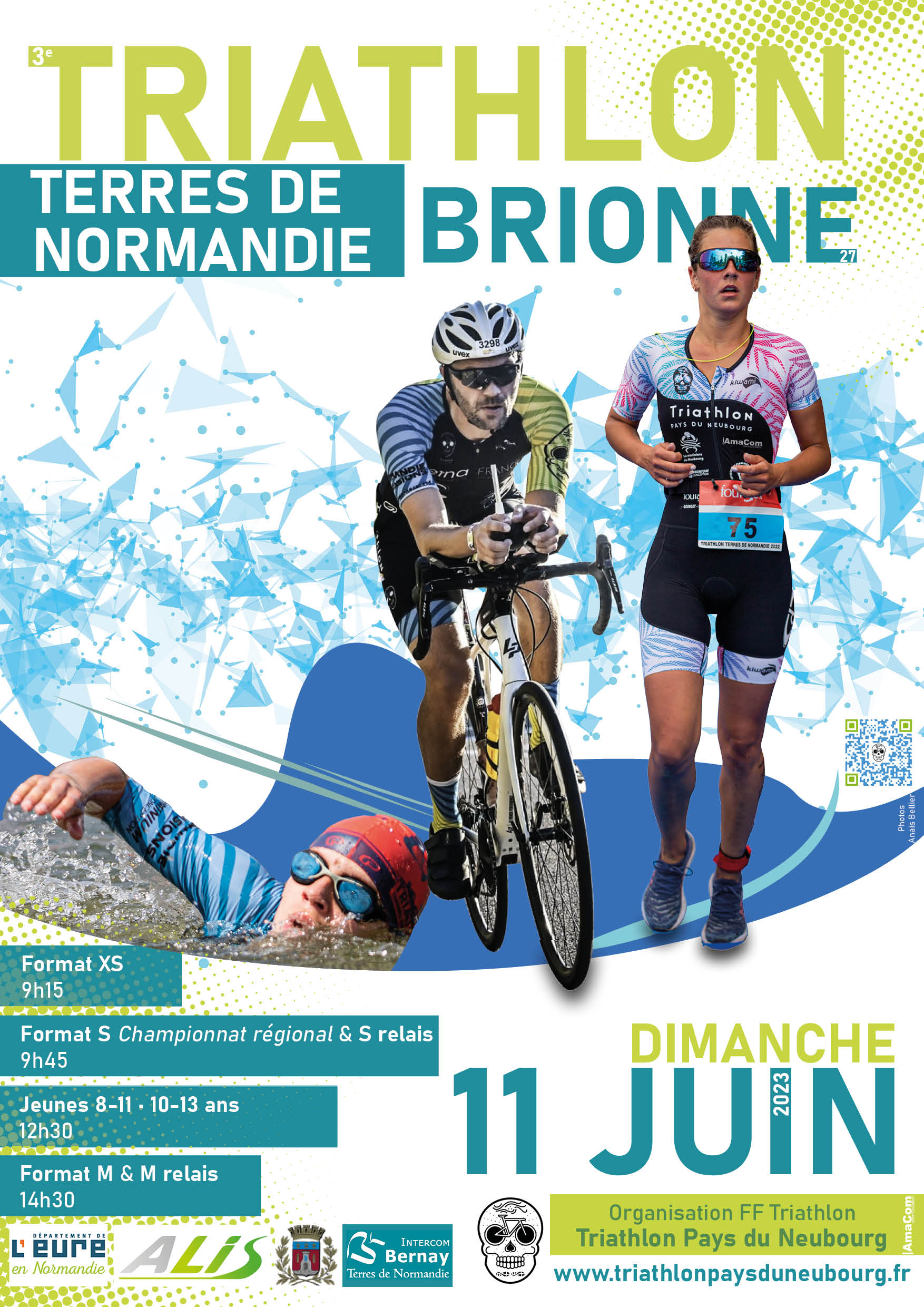 Affiche triathlon 2023