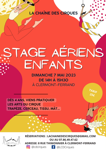 Stage Aériens Enfants - Mai