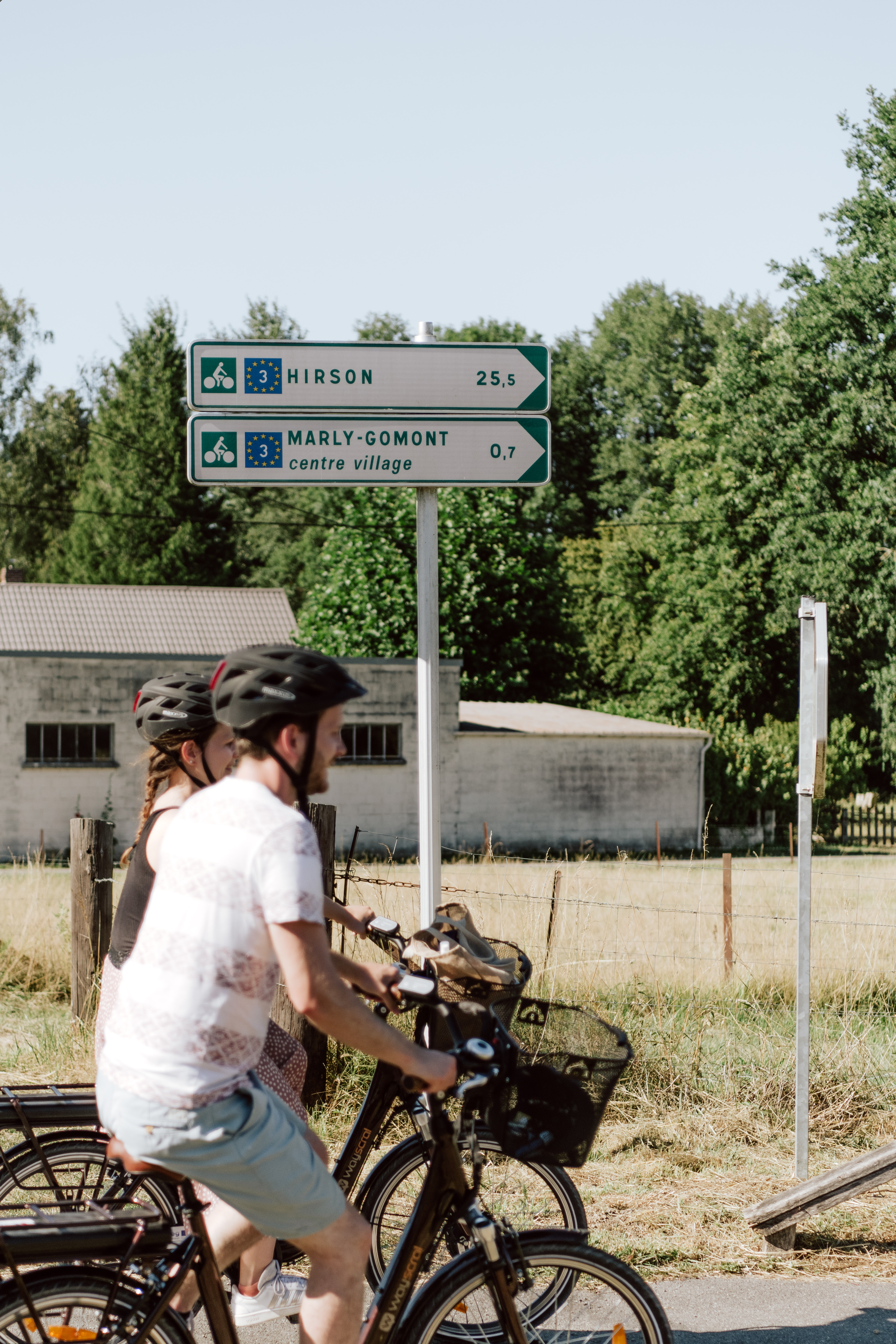 Veloroute et verte verte a marly gomont