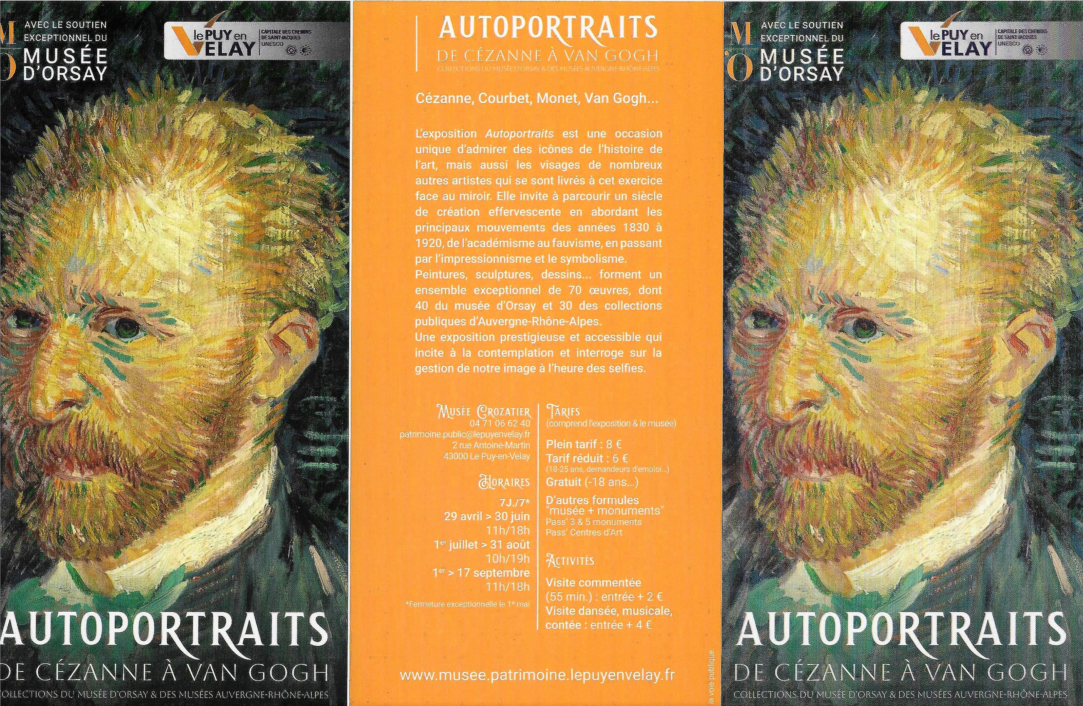 Visite de l'expo "Autoportraits" du 29/04 au 17/09/2023