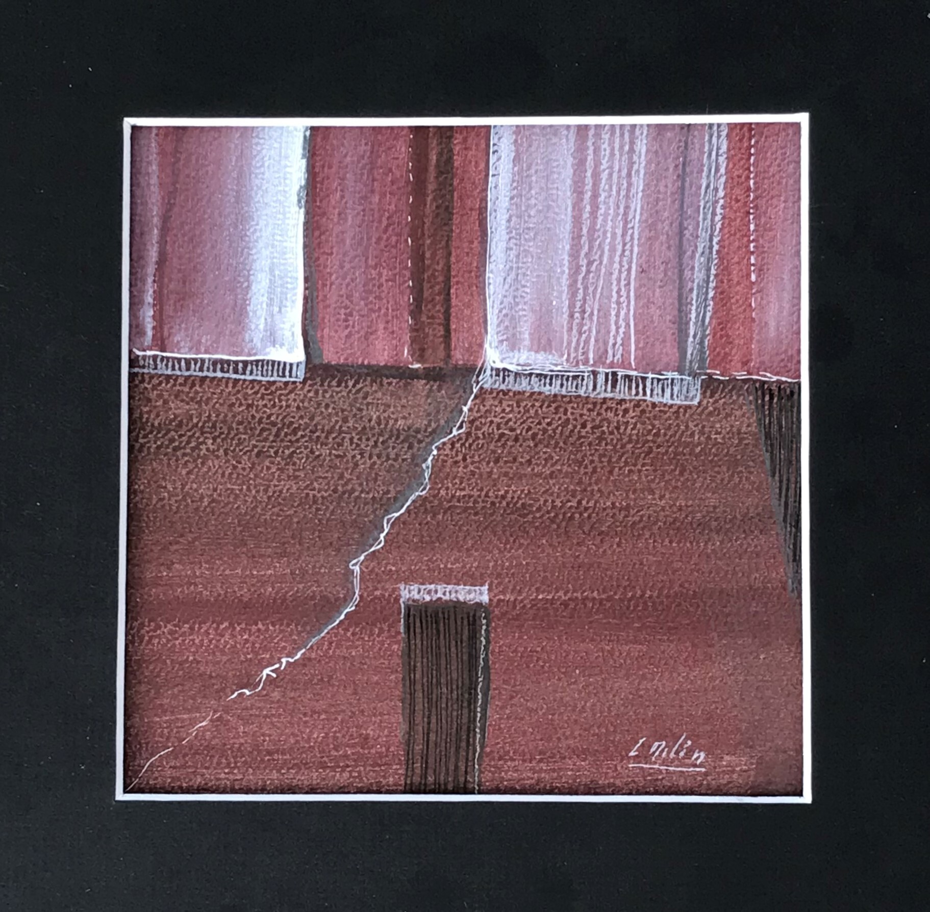 Sans titre 28 technique mixte sur papier 15 x 15