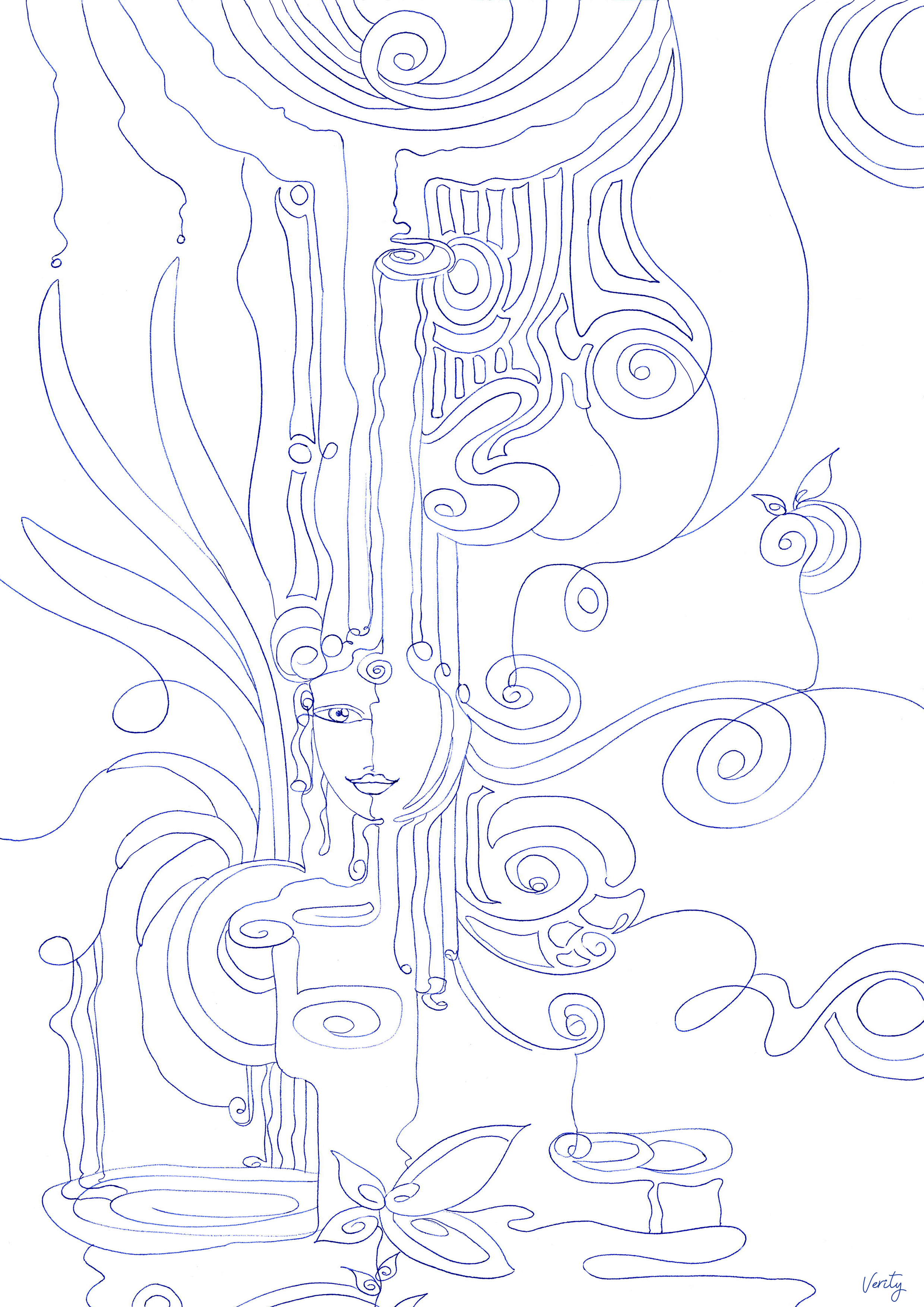Dessin flamme t