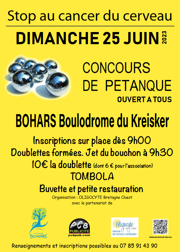 25 juin - Concours de pétanque à Bohars