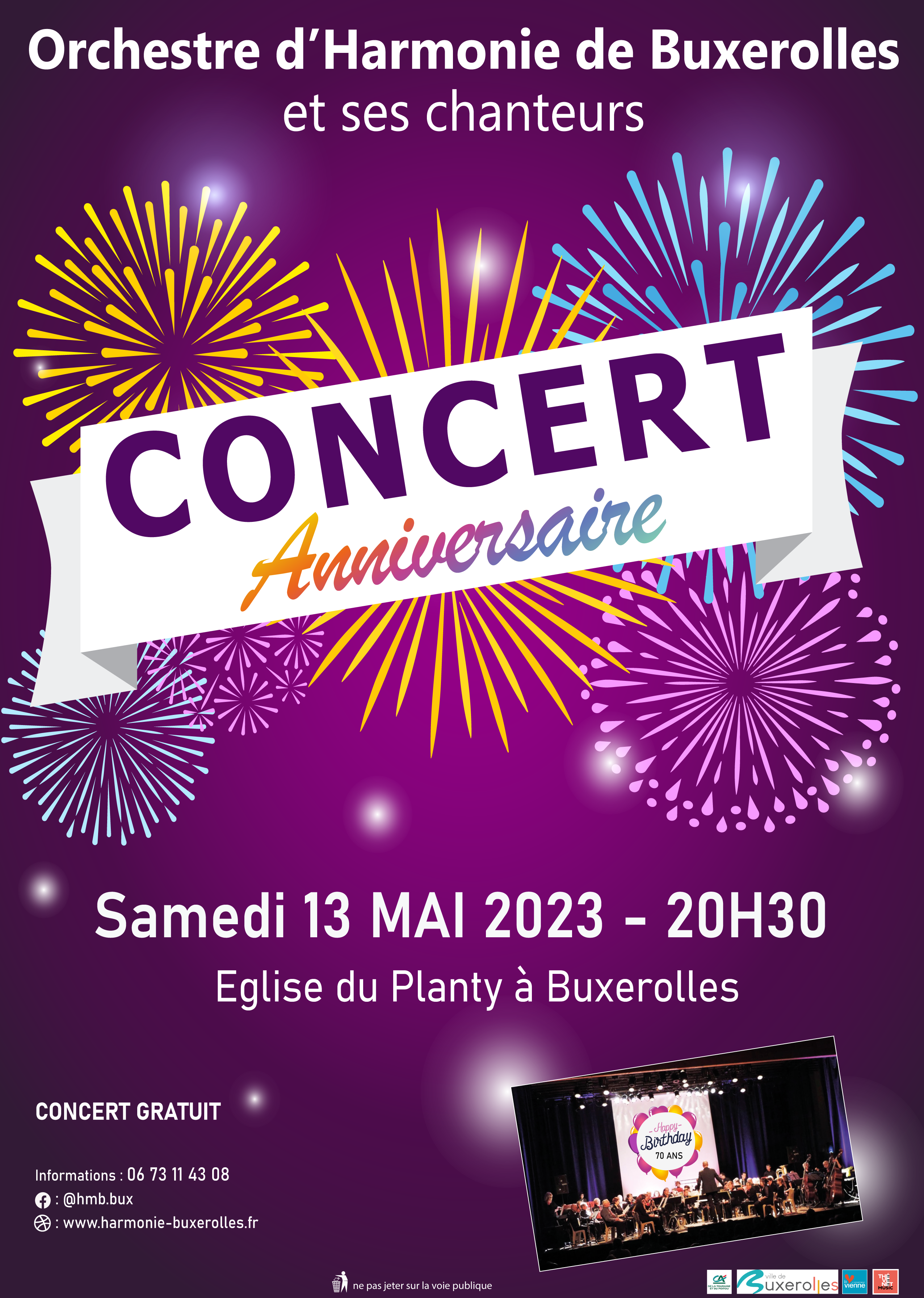 Affiche eglise concert 13 mai 2023