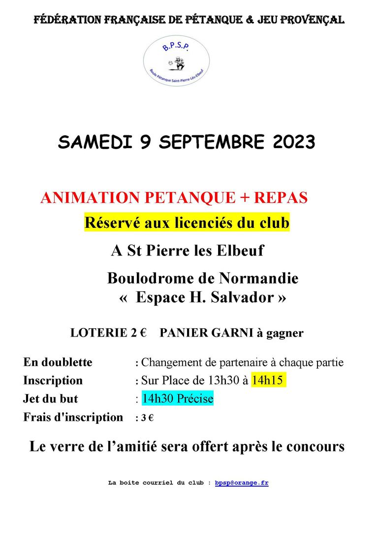 23 09 09 concours club