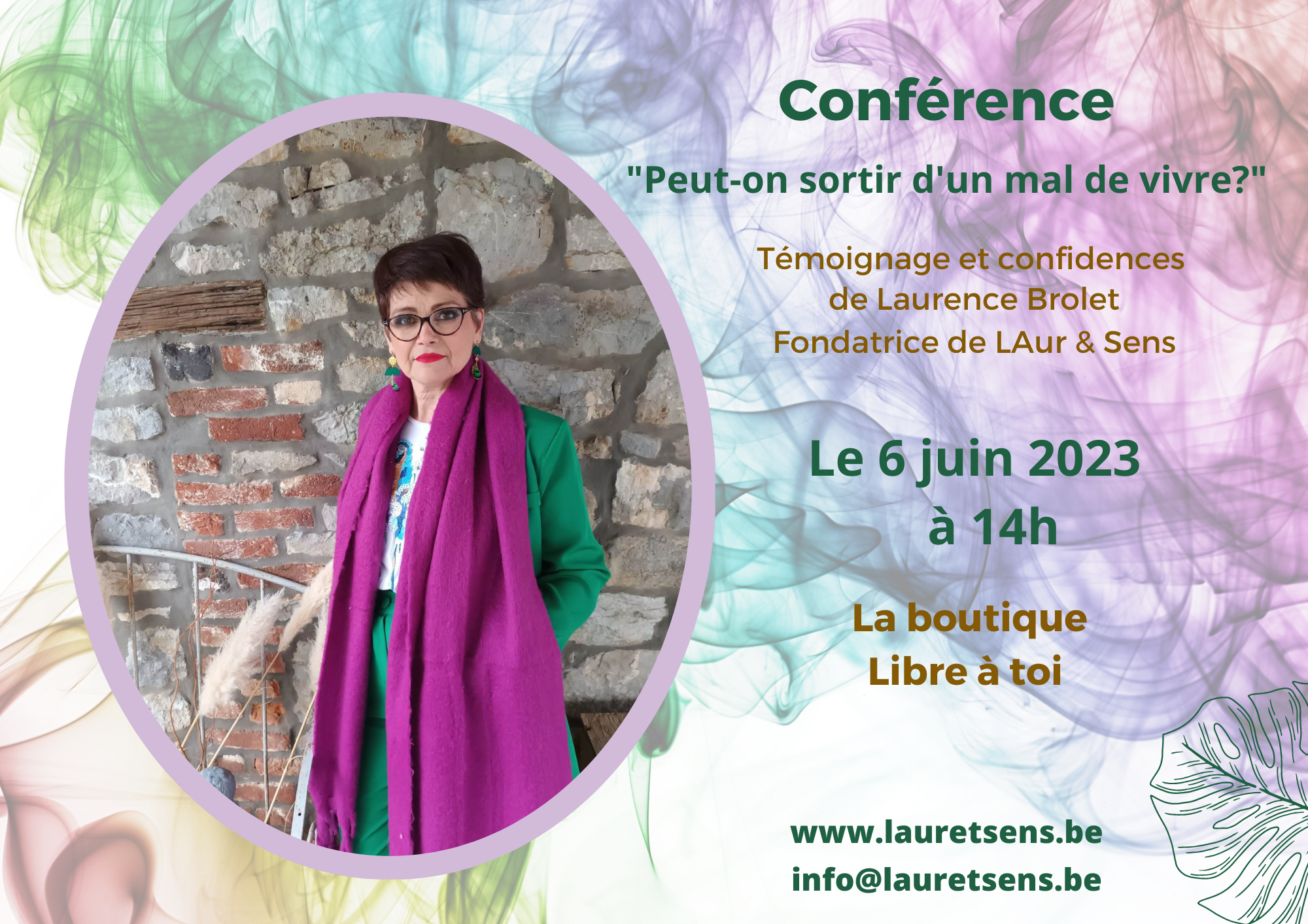 Peut-on sortir d'un mal de vivre? Témoignage et confidences le 6 juin 2023