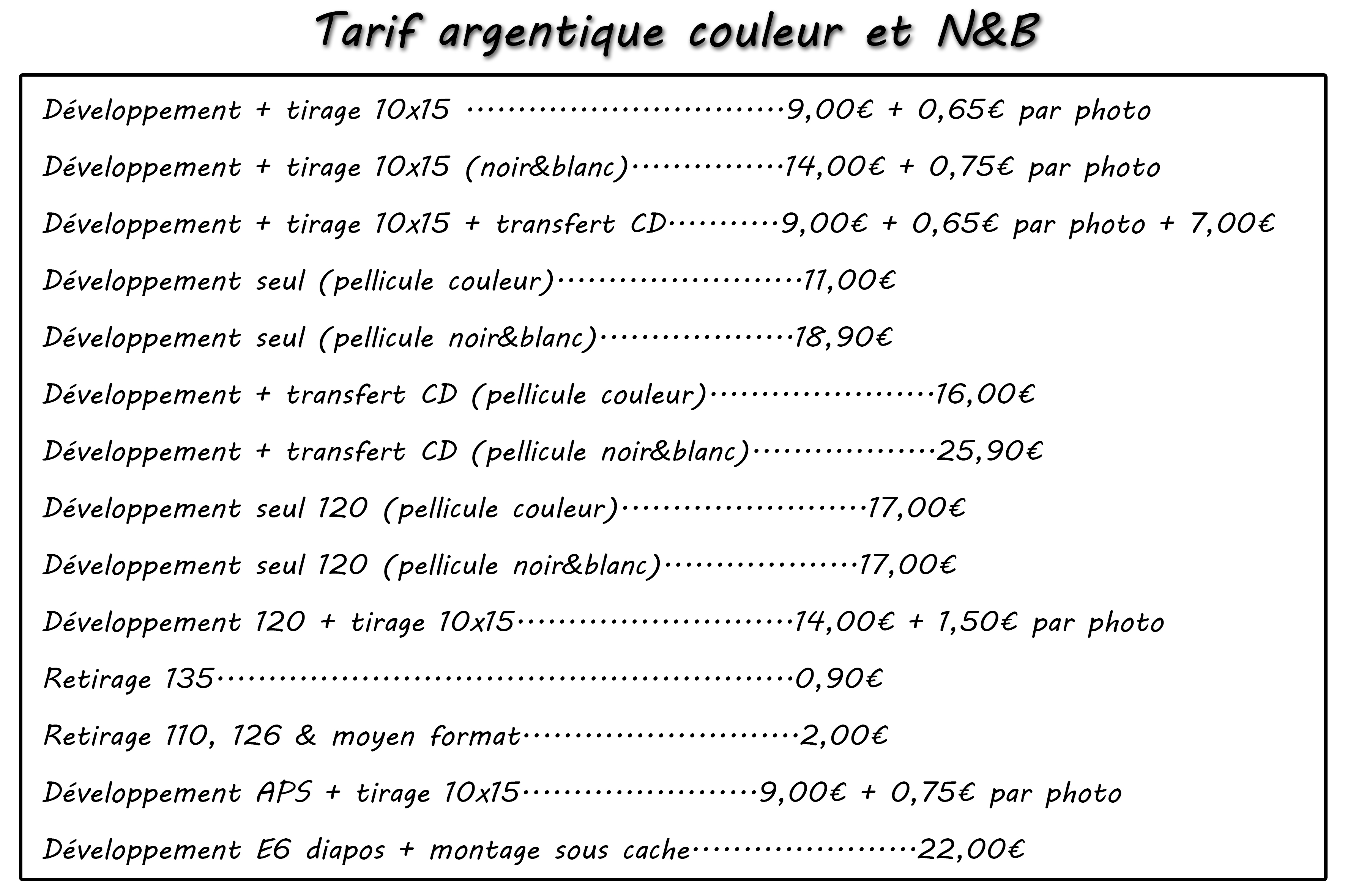 Prix-argentique