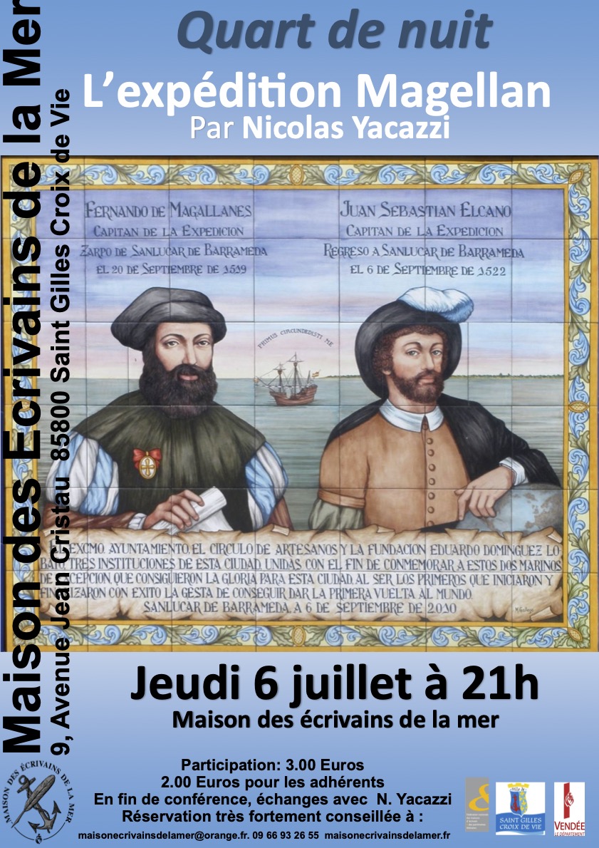 Nicolas Yacazzi est passionné par la vie de Magellan au point de créer un blog qui, pour saluer l’anniversaire de l’exploit, a durant trois ans fait partager aux internautes, jour après jour, le journal de bord de l’expédition.
