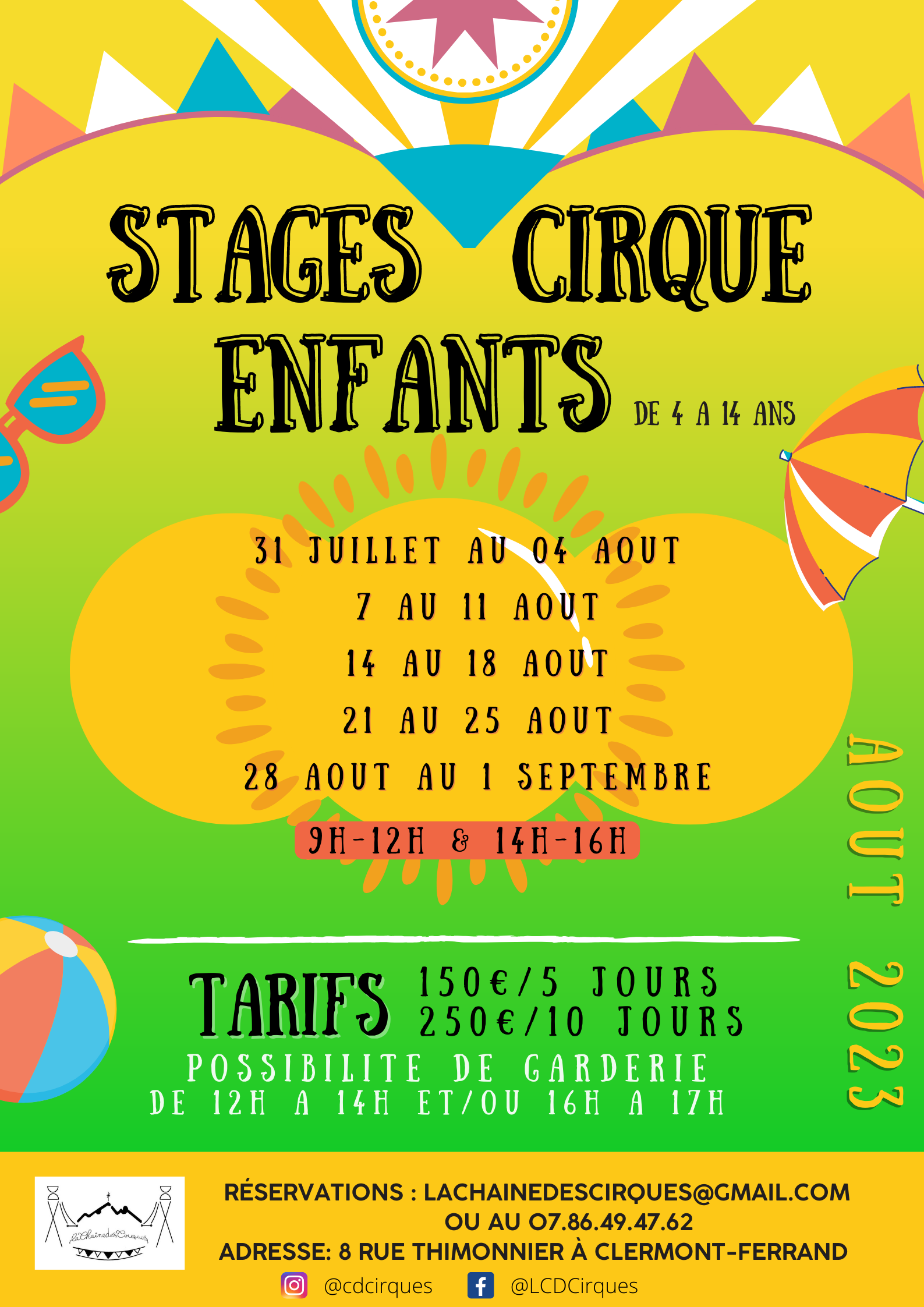 Stage été - Août 