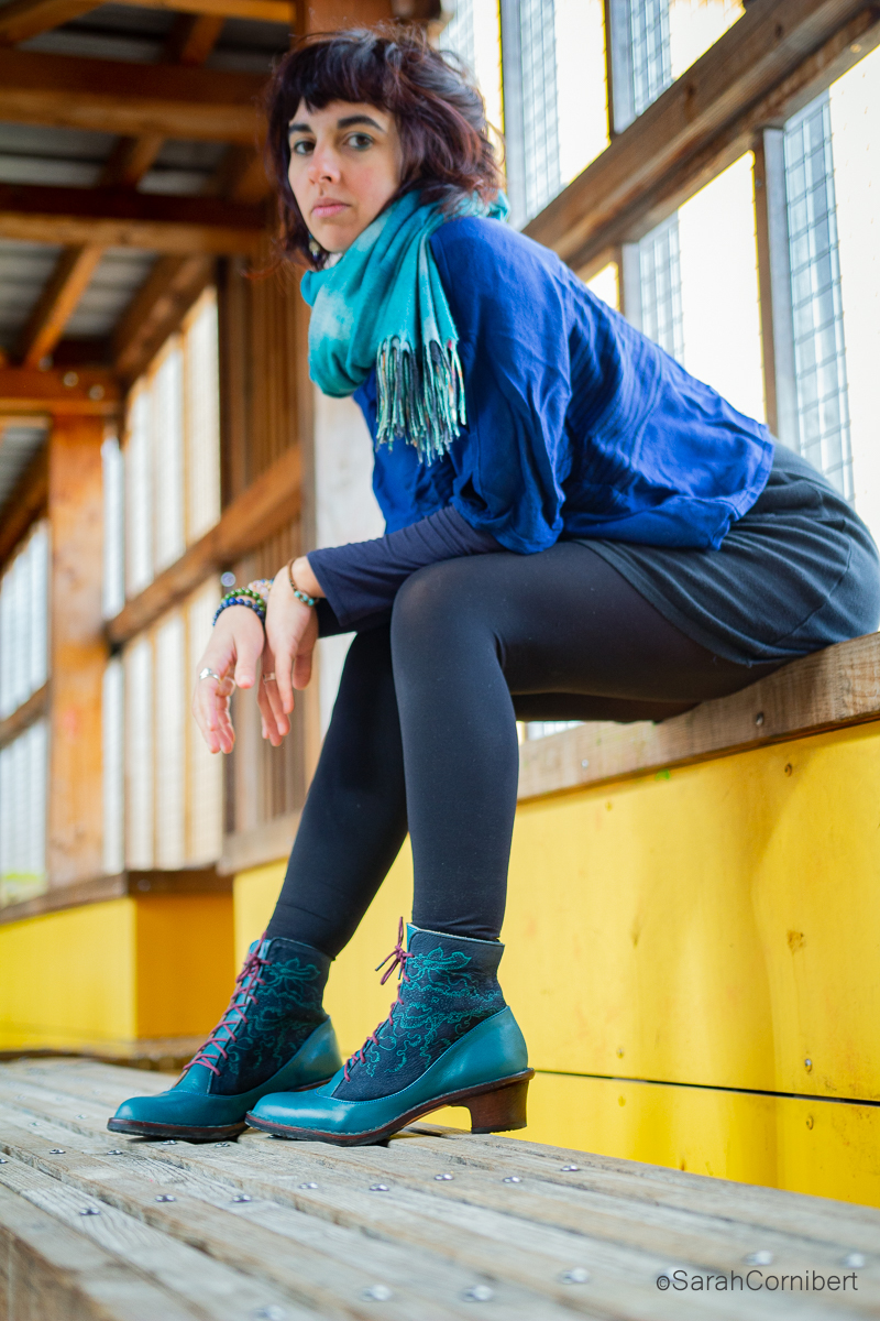 Anna bauer souliers en cuir a talon 