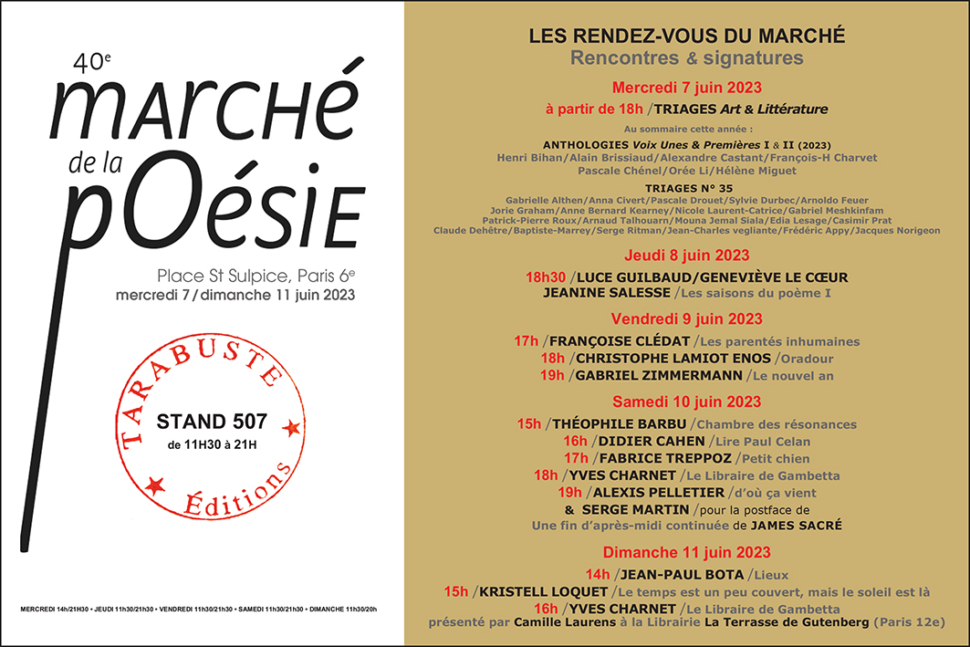 40e Marché de la Poésie