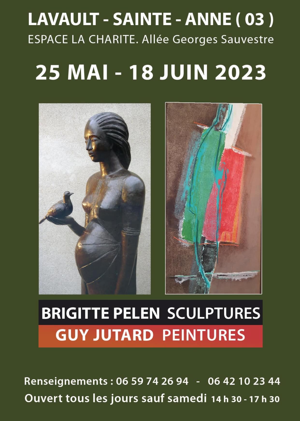Guy JUTARD et Brigitte PELEN exposent à Lavault-Sainte- Anne