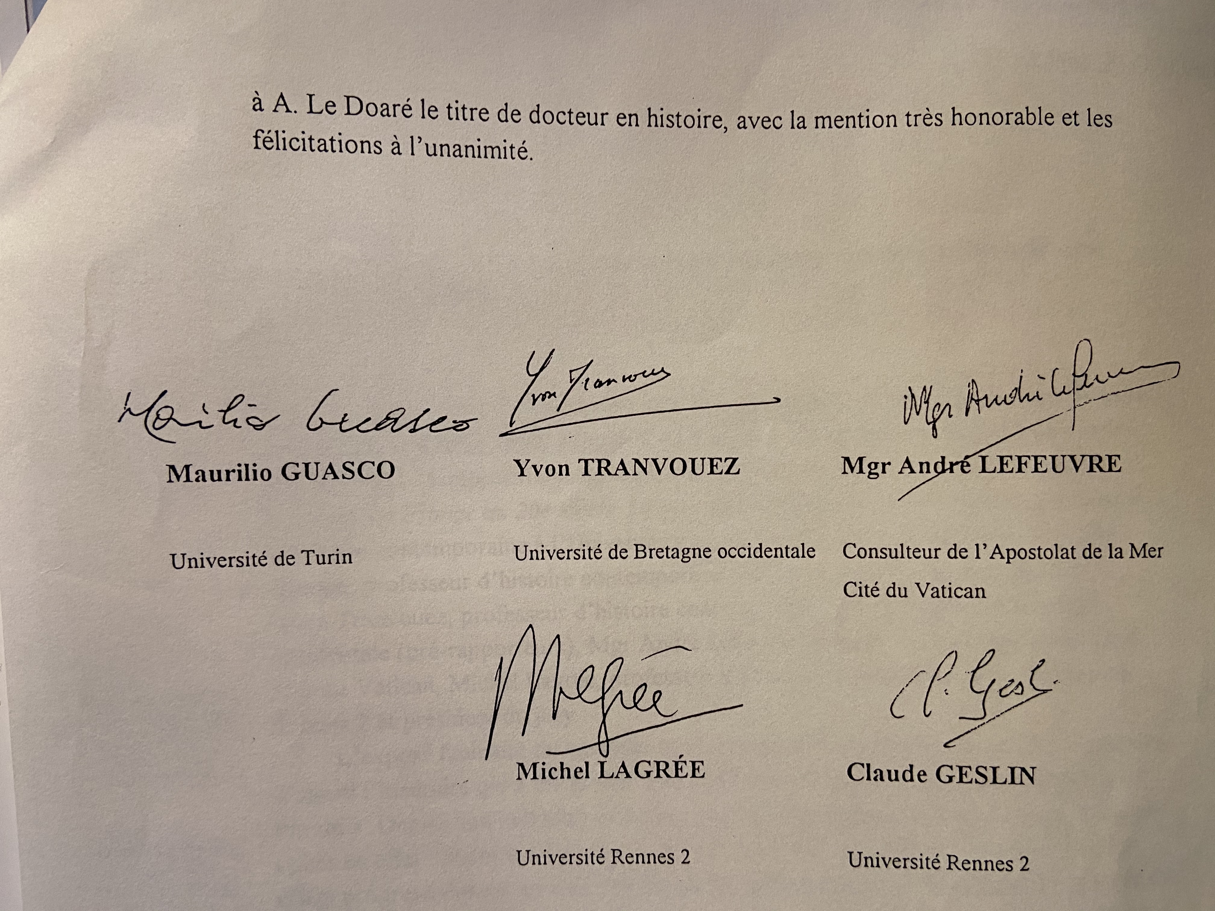 3 les 5 signatures