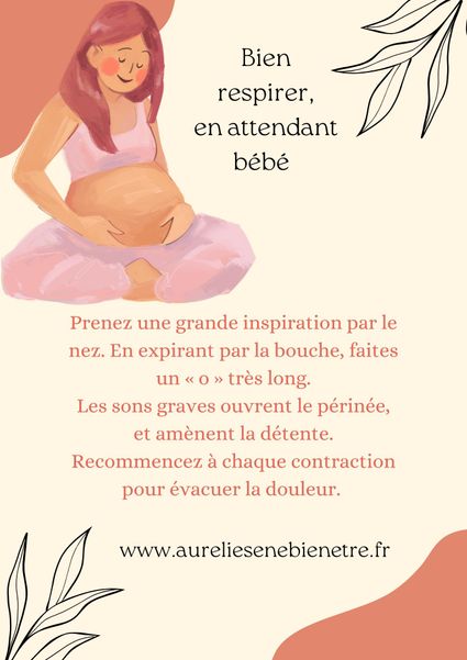 Bien respirer, en attendant bébé