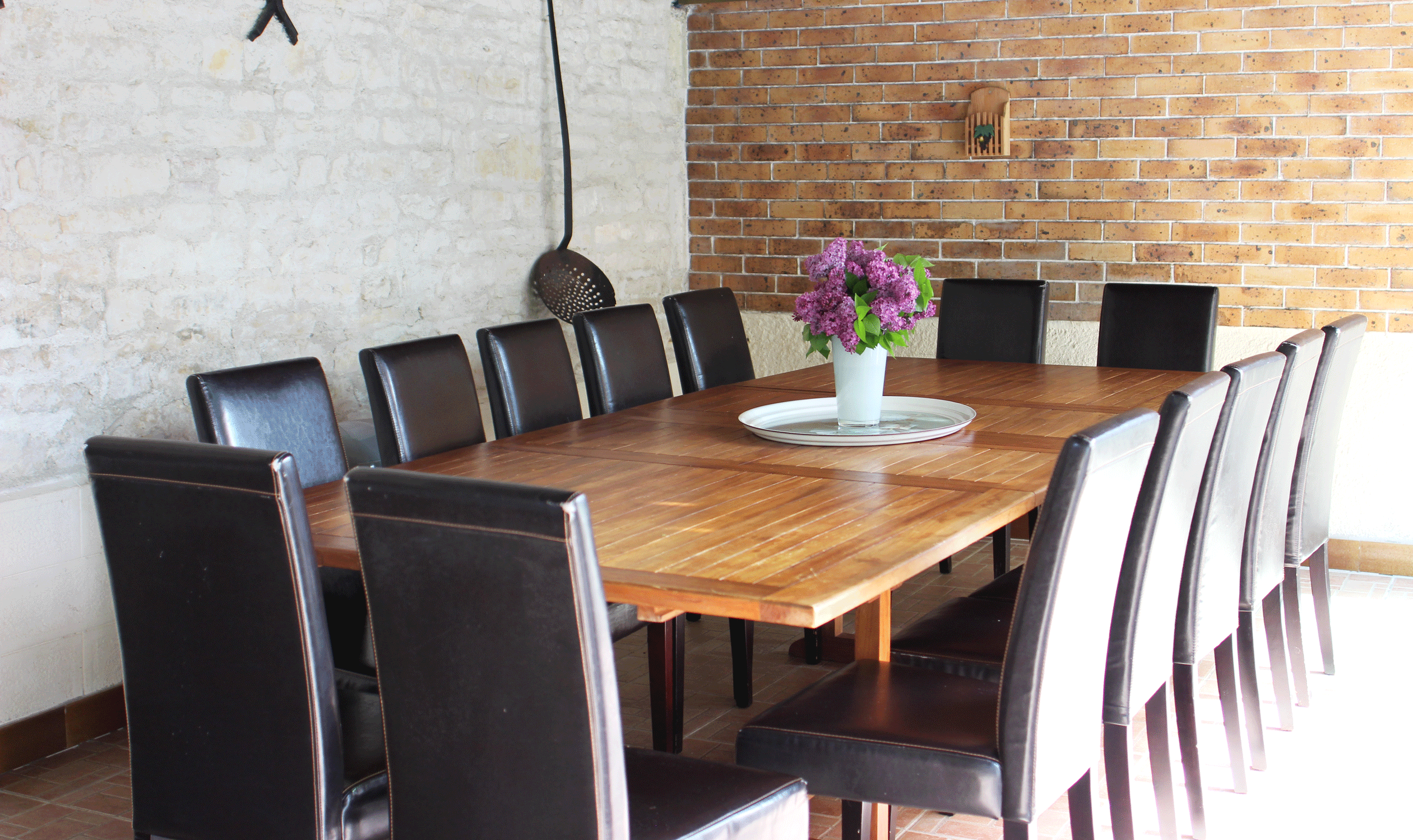 Gite de villenoue terrasse interieur