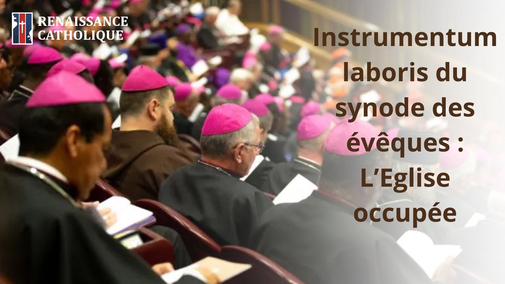 Instrumentum laboris du synode des évêques : L’Eglise occupée