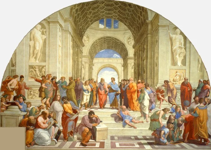 Sanzio-la-escuela-de-atenas-1510-1511-fresco-500-cm-770-cm-museos-del-vaticano-vaticano
