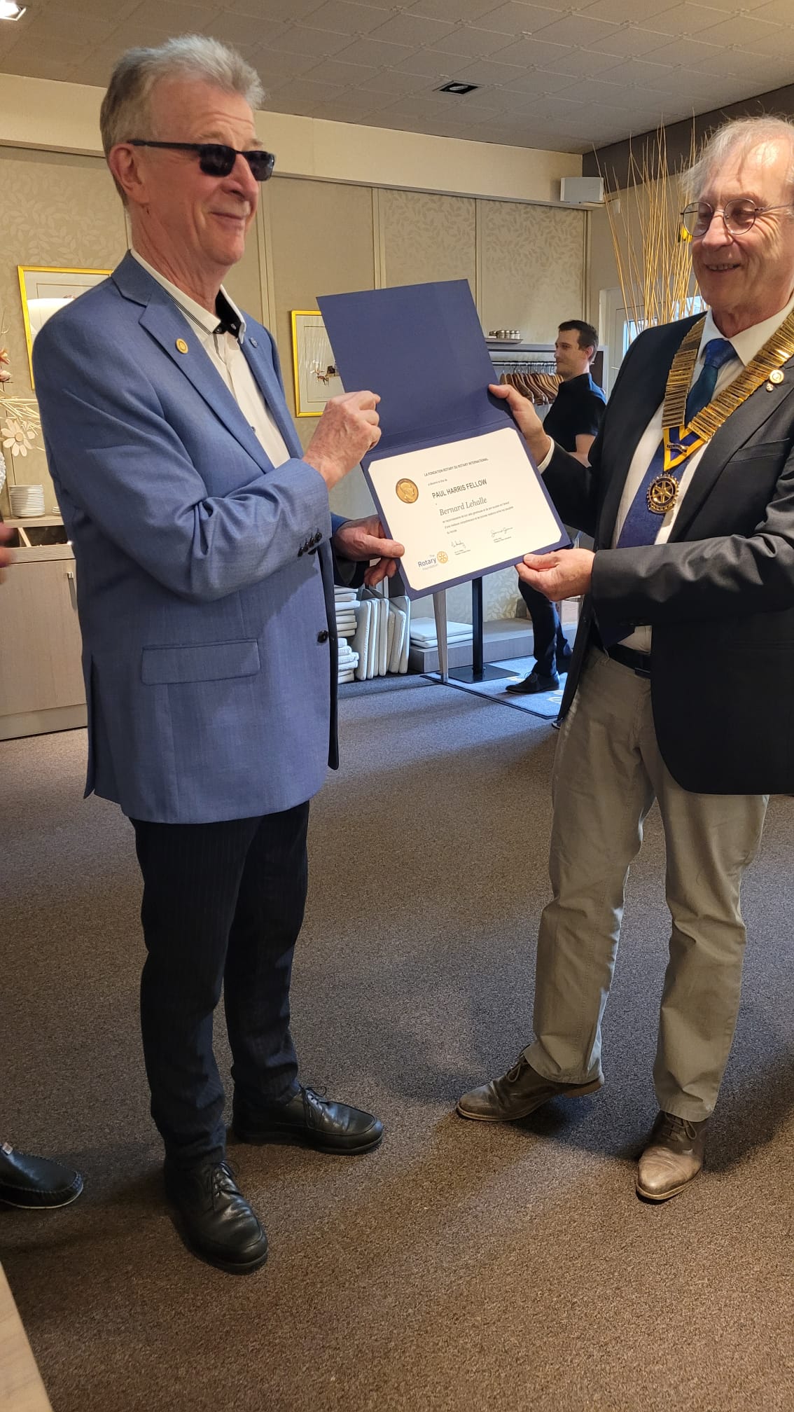 Remise de PHF à Bernard LEHALLE