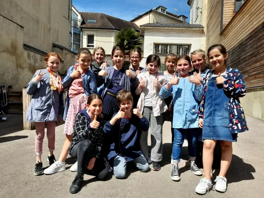Elèves de primaire du Cours Saint-François de Sales-Troyes